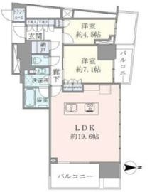 ブリリアタワー池袋 28階 間取り図