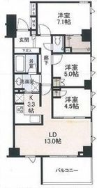 ピアース中目黒ローレルアイ 3階 間取り図