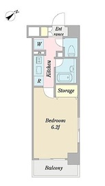 プロシード都立大学 704 間取り図