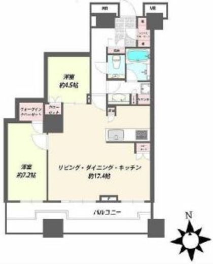 富久クロスコンフォートタワー(Tomihisa Cross)  39階 間取り図