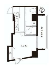 コムス白金 501 間取り図