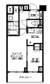 ルピナス高輪 3階 間取り図