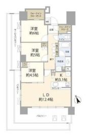 クレヴィアタワー目黒不動前 16階 間取り図