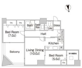 テラス日新 1408 間取り図