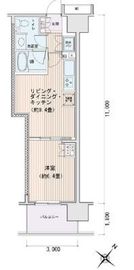 エスティメゾン豊洲レジデンス C709 間取り図