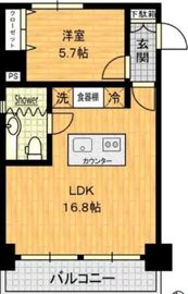 麻布十番レジデンス 705 間取り図