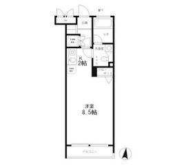 シティタワー品川 203 間取り図