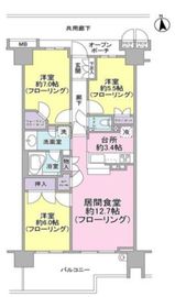 プラウド東陽町 5階 間取り図