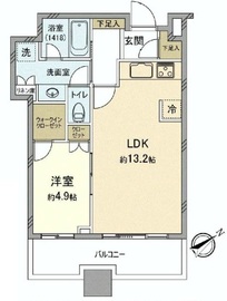 芝浦アイランド グローヴタワー 20階 間取り図