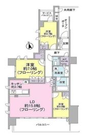 プラウド東陽町 2階 間取り図