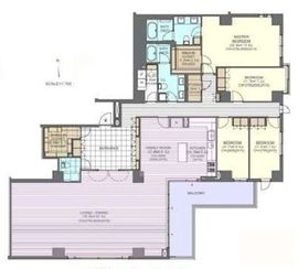 The Upper House 402 間取り図