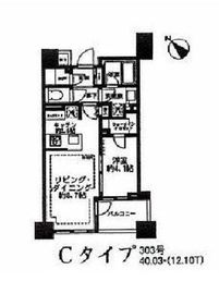 ブリリア武蔵小山id 3階 間取り図