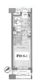 エフローレ日本橋浜町 2階 間取り図