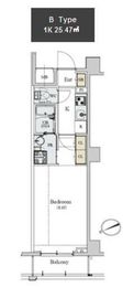 ディームス初台2 202 間取り図