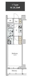 ディームス初台2 401 間取り図