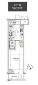 ディームス初台2 602 間取り図