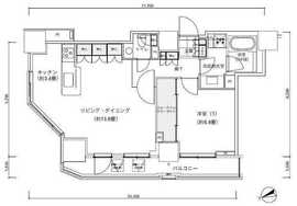 パークキューブ愛宕山タワー 2601 間取り図