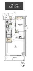 ディームス初台2 503 間取り図