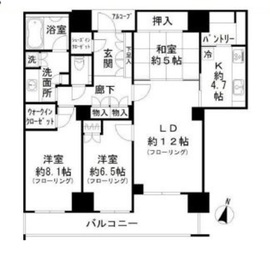 深沢ハウス 9階 間取り図