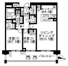 グランドヒルズ三軒茶屋ヒルトップガーデン 3階 間取り図