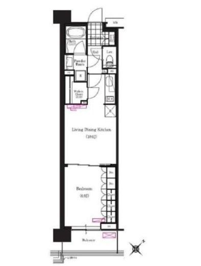 ブリリアイスト三軒茶屋アイビーテラス i804 間取り図