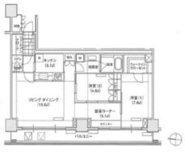 ブリリアイスト東雲キャナルコート 1211 間取り図