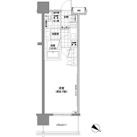 パークハビオ渋谷神山町 1206 間取り図