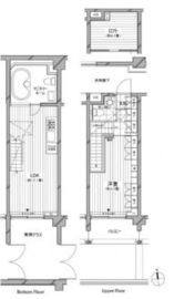 カスタリア麻布十番七面坂 103 間取り図