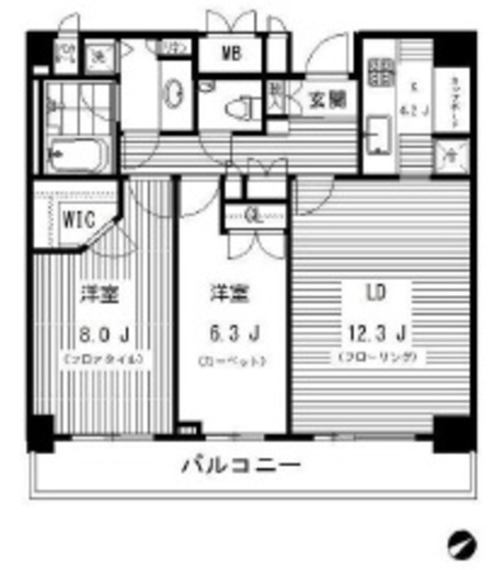 渋谷アインス 9階 間取り図