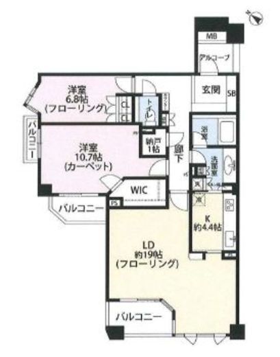 グランヴェール代官山青葉台 2階 間取り図