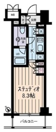 グランスイート東京 7階 間取り図