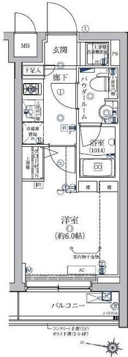 アルテシモカーロ 3階 間取り図