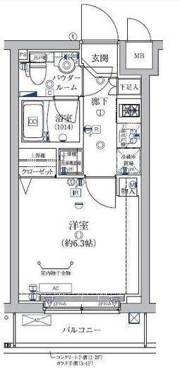 アルテシモカーロ 2階 間取り図