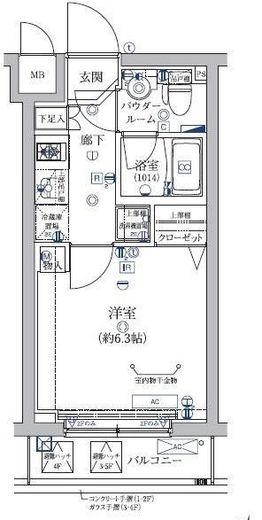 アルテシモカーロ 4階 間取り図