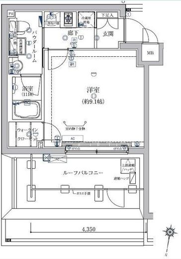 アルテシモカーロ 5階 間取り図