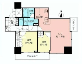 品川タワーフェイス 8階 間取り図