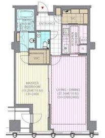 平河町森タワーレジデンス 14階 間取り図