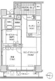 ブリリアイスト東雲キャナルコート 1003 間取り図