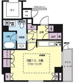 アピス神宮外苑 1階 間取り図