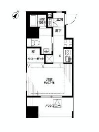 ベルファース水天宮前 506 間取り図