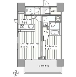 クラッシィスイート赤坂 2階 間取り図