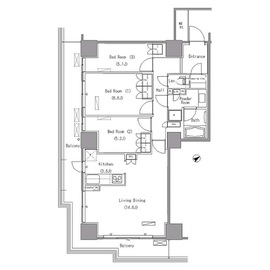 パークアクシス豊洲 904 間取り図