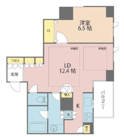 東新宿レジデンシャルタワー 5階 間取り図