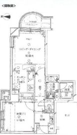 朝日マンション駒場 5階 間取り図