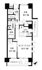 パークホームズ目黒リバーサウスアーバンレジデンス 10階 間取り図