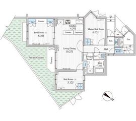 BLESS学芸大学theCourt 112 間取り図