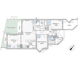 BLESS学芸大学theCourt 114 間取り図