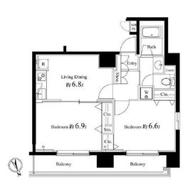 ヴェルト銀座イースト 11階 間取り図