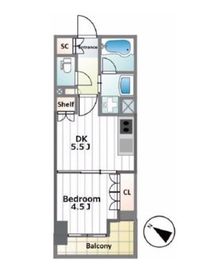 ライオンズアイル渋谷松濤 3階 間取り図