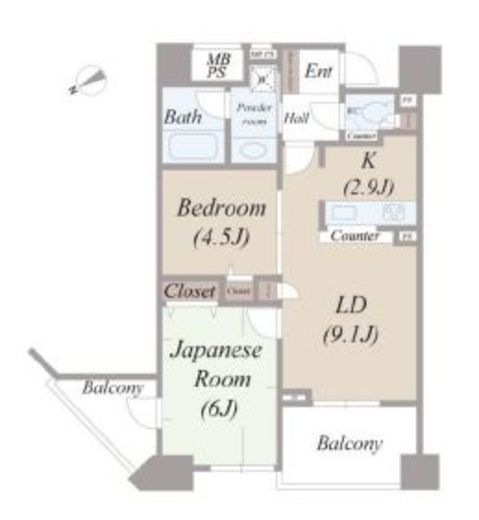 クリオタワー大塚台 16階 間取り図